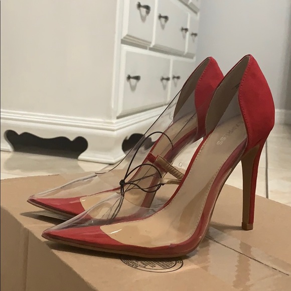 express clear heels